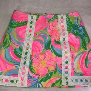 Lilly Pulitzer Neon Floral Skirt